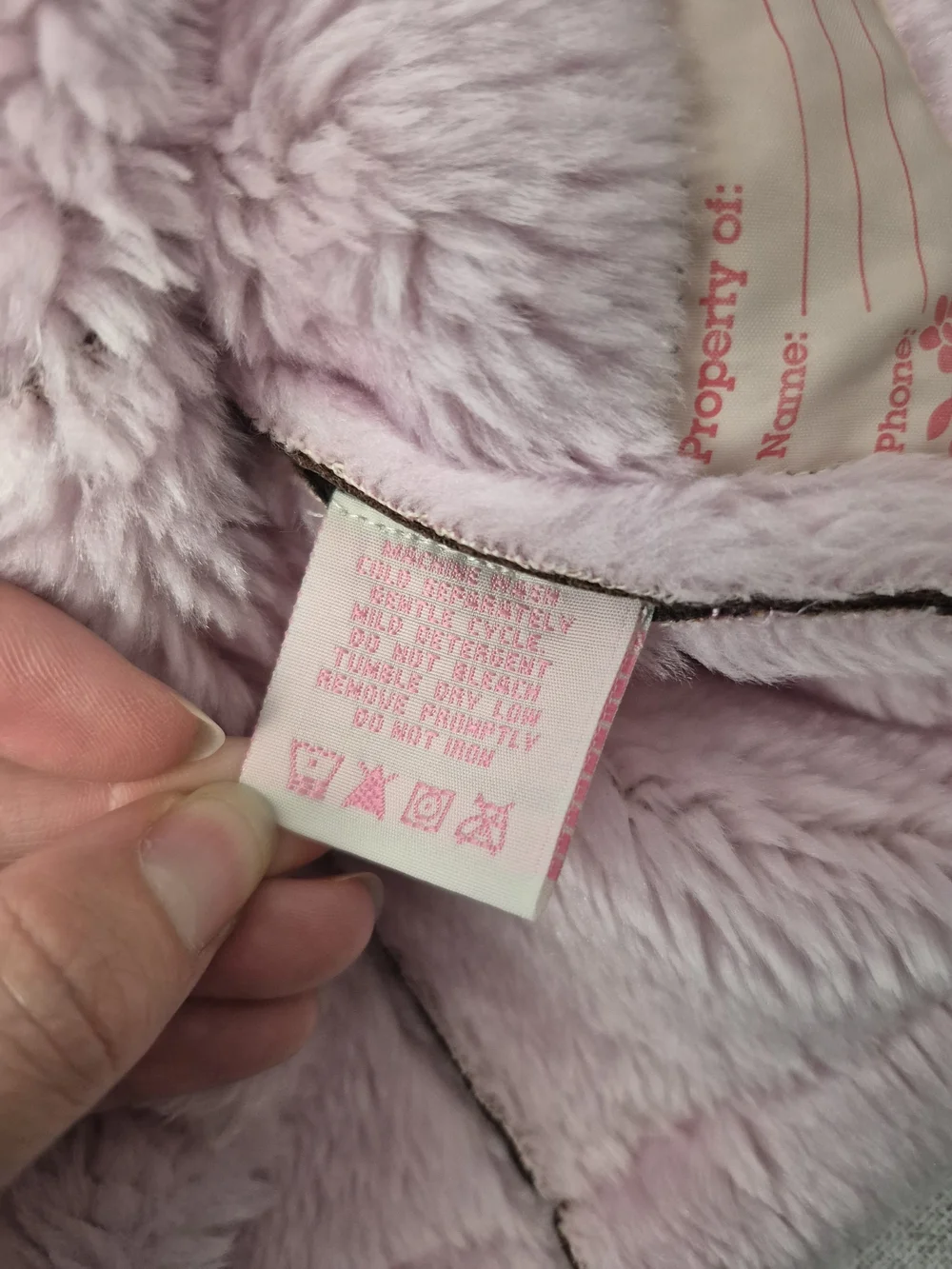 Vintage 90s OshKosh B’gosh Baby Girl Faux Shearling Floral Embroidered Coat 18M